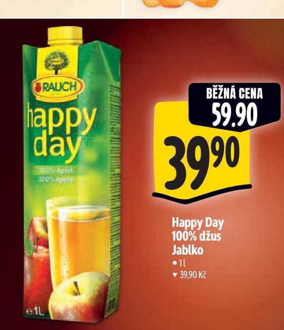 Happy Day 100% džus Jablko 1 l