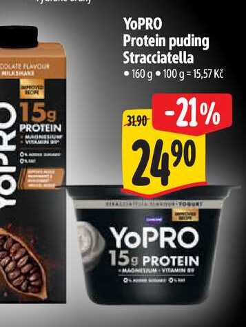 YOPRO Protein puding Stracciatella 160 g