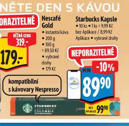 Starbucks Kapsle 10 ks
