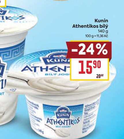 Kunín Athentikos bílý 140 g