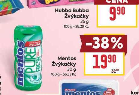 Mentos Žvýkačky 30 g 