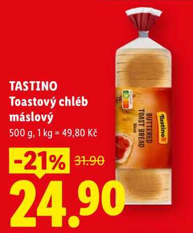 TASTINO Toastový chléb máslový, 500 g