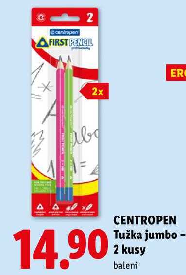 CENTROPEN Tužka jumbo - 2 kusy