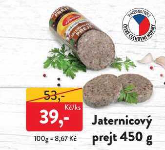 Jaternicový prejt 450g