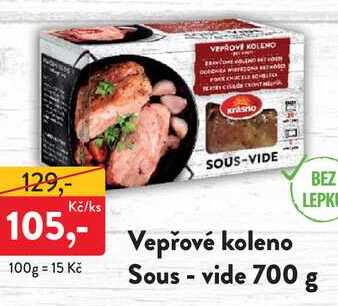 Vepřové koleno Sous-vide 700 g 