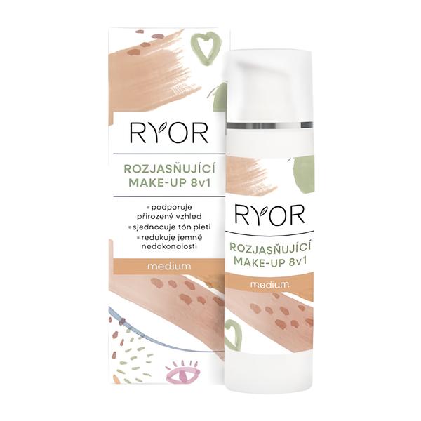 Ryor Rozjasňující make-up 8v1, medium