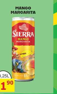 SIERRA MANGO MARGARITA 0,25l míchaný nápoj plech