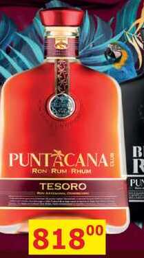 PUNTACANA TESORO RUM 0,7L
