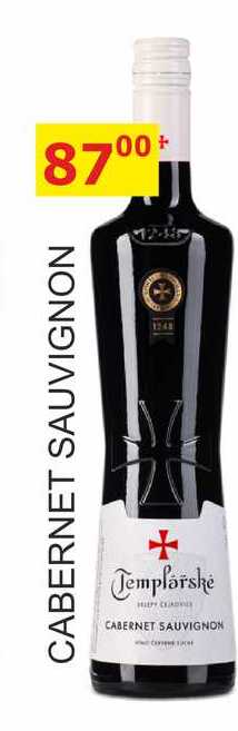 TEMPLÁŘSKÉ SKLEPY 0,75L CABERNET SAUVIGNON 