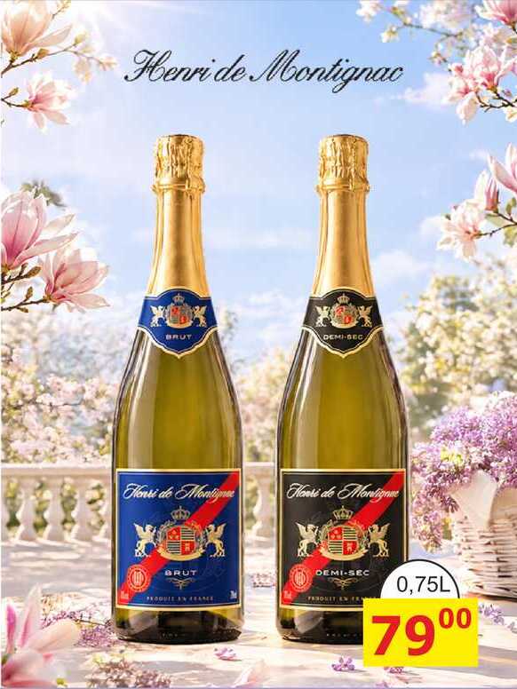 Henri de Montignac BRUT DEMI-SEC 0,75L