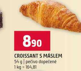 CROISSANT S MÁSLEM 54 g pečivo dopečené 