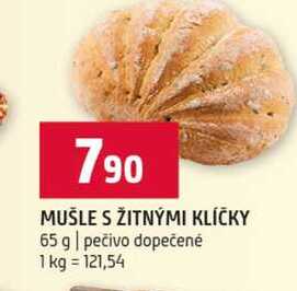 MUŠLE S ŽITNÝMI KLÍČKY 65 g pečivo dopečené