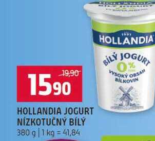 1590 HOLLANDIA JOGURT NÍZKOTUČNÝ BÍLY 380 g 