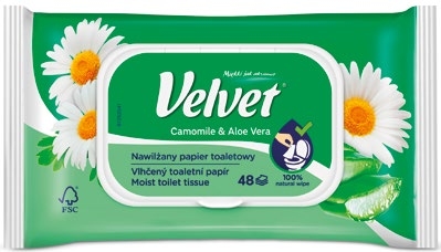 VELVET VLHČENÝ TOALETNÍ PAPÍR