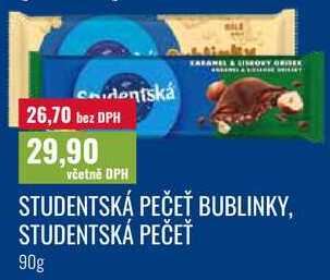 STUDENTSKÁ PEČEŤ BUBLINKY, STUDENTSKÁ PEČEŤ, 90g