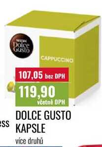 DOLCE GUSTO KAPSLE, více druhů 