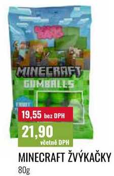 MINECRAFT ŽVÝKAČKY, 80g