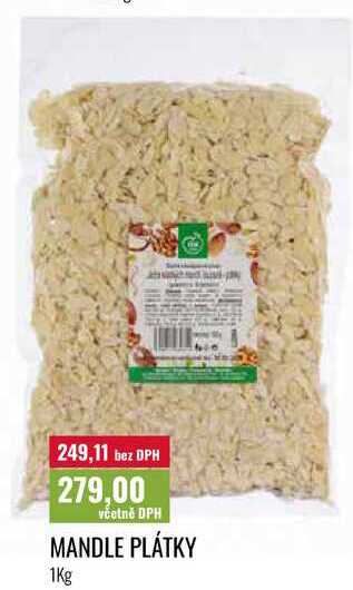 MANDLE PLÁTKY, 1Kg