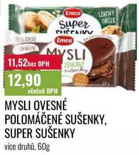 MYSLI OVESNÉ POLOMÁČENÉ SUŠENKY, SUPER SUŠENKY, 60g