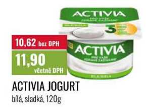 ACTIVIA JOGURT, bílá, sladká, 120g 