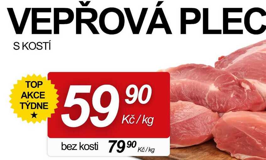 VEPŘOVÁ PLEC S KOSTÍ, 1 kg