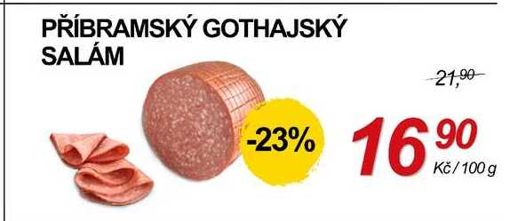 PŘÍBRAMSKÝ GOTHAJSKÝ SALÁM, 100 g