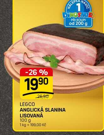 ANGLICKÁ SLANINA LISOVANÁ 100 g