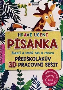 Hravé učení Písanka Napiš a smaž zas a znovu Předškolákův 3D pracovní sešit