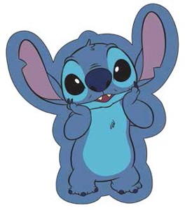 Dětský tvarovaný dekorační polštář Stitch