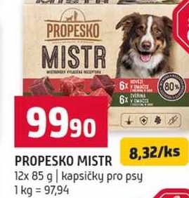 PROPESKO MISTR 12x 85 g kapsičky pro psy