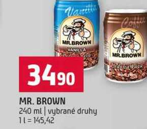 MR. BROWN 240 ml vybrané druhy