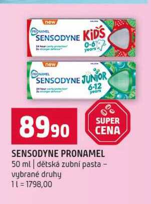 SENSODYNE PRONAMEL 50 ml dětská zubní pasta vybrané druhy 