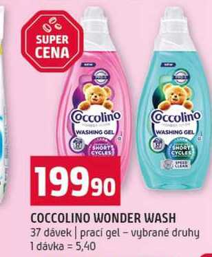 COCCOLINO WONDER WASH 37 dávek prací gel vybrané druhy
