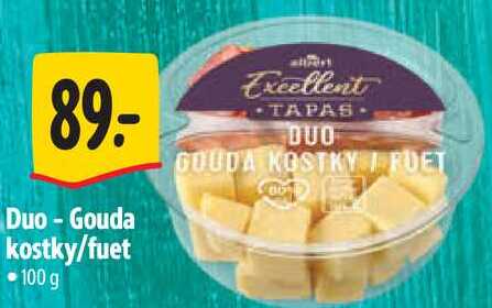 Duo-Gouda kostky/fuet, 100 g