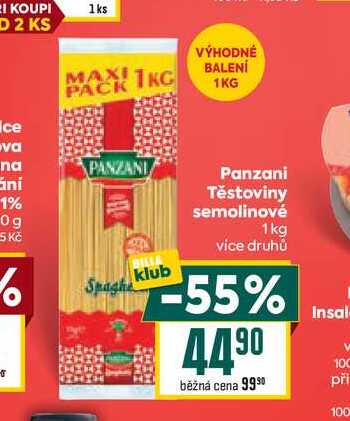 Panzani Těstoviny semolinové 1kg