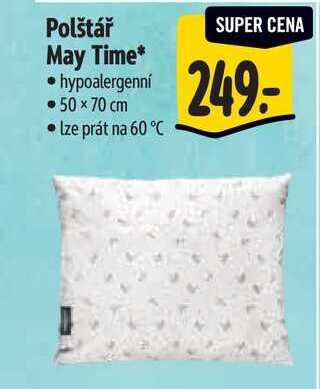 Polštář May Time*, hypoalergenní • 50 x 70 cm