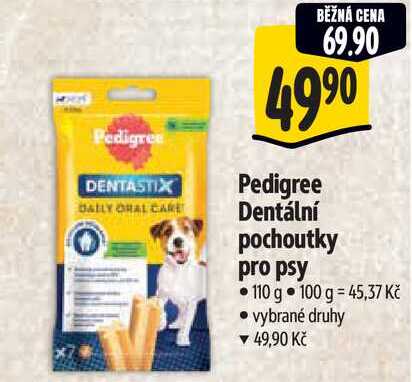 Pedigree Dentální pochoutky pro psy, 110 g 