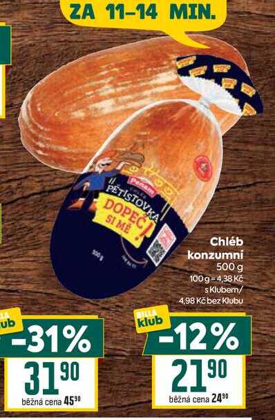 Chléb konzumní 500 g 