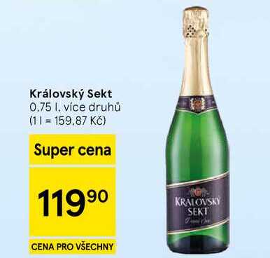 Královský Sekt, 0.75 l