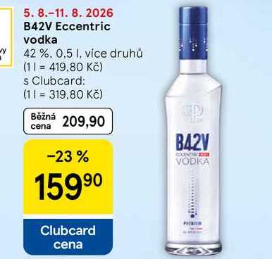 B42V Eccentric vodka 42%, 0.5 l