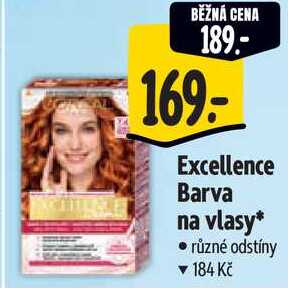 Excellence Barva na vlasy*, různé odstíny