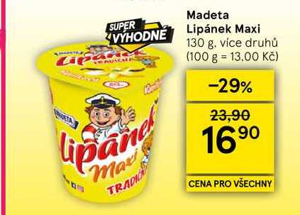 Madeta Lipánek Maxi, 130 g