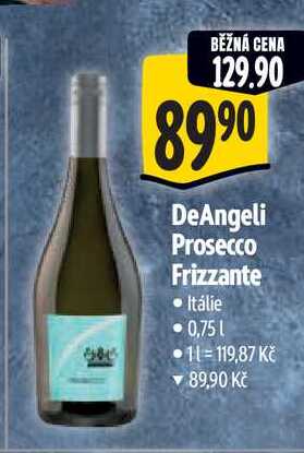 DeAngeli Prosecco Frizzante, 0,75 l