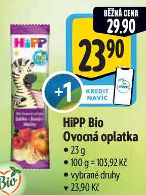 HiPP Bio Ovocná oplatka, 23 g