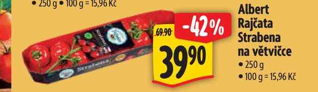 Albert Rajčata Strabena na větvičce, 250 g