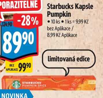 Starbucks Kapsle Pumpkin, 10 ks  