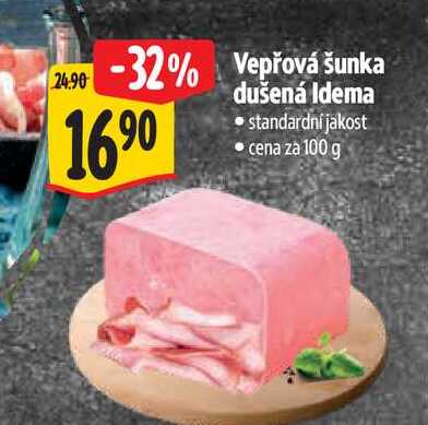 Vepřová šunka dušená Idema, cena za 100 g