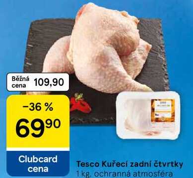 Tesco Kuřecí zadní čtvrtky, 1 kg