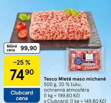Tesco Mleté maso míchané, 500 g