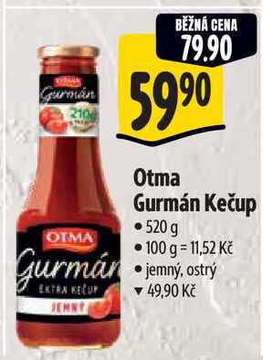 Otma Gurmán Kečup, 520 g